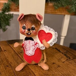 Vintage Sweetheart Boy 1993 Annalee Valentine Mouse